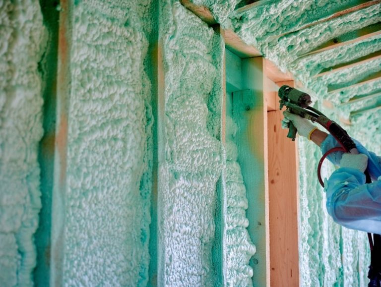 Spray foam insulation